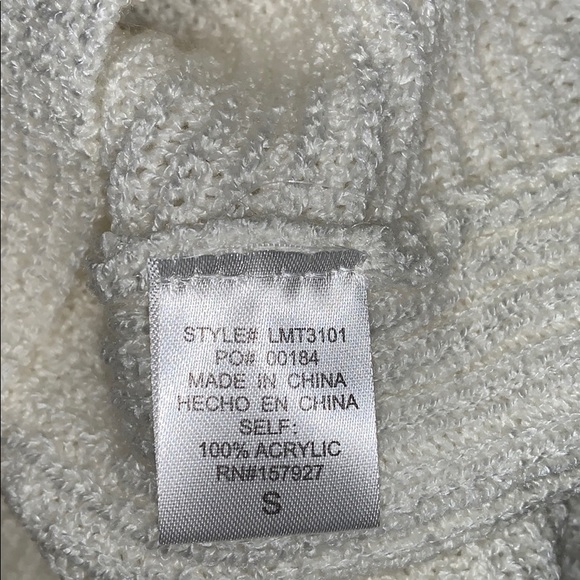 La Miel CREAM KNOTTED SWEATER TANK - Picture 4 of 5